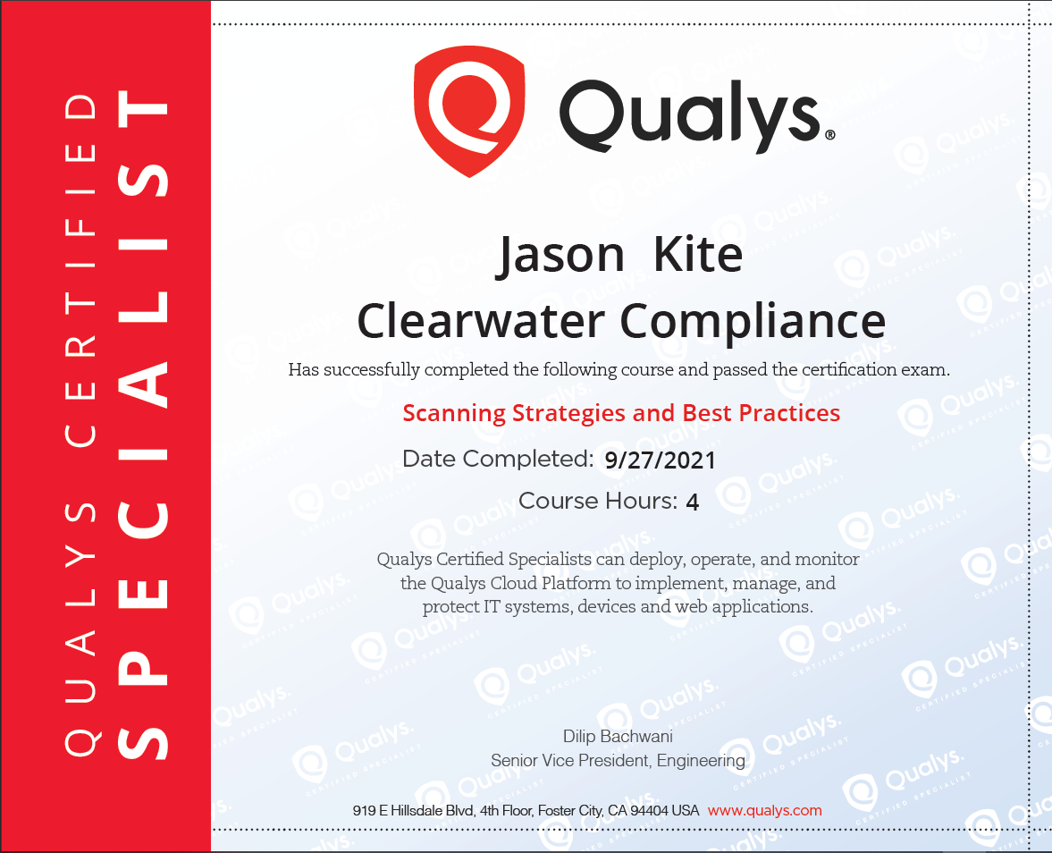 QualysScanningStrategiesAndBestPracticesCert
