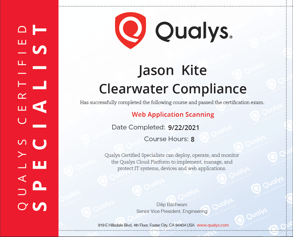 QualysWebApplicationScanningCert